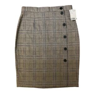 H&M - Pencil Skirt w/Button Accents